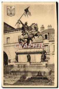 Postcard Ancient Cliff Statue of William the Conqueror