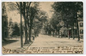 Morris Avenue Elizabeth New Jersey 1906 postcard