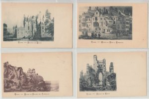 SCOTLAND ECOSSE CASTLES UK 35 Vintage postcards Mostly pre-1920 (L2796)