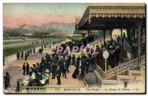 Old Postcard Horse Riding Equestrian Park Borely Marseille The Racetrack