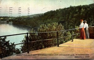 Minnesota Minneapolis Vista Of Mississippi River From Lookout Point New State...