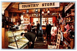 c1950 Angus Barn Ltd. Country Store Visitors Raleigh North Carolina NC Postcard