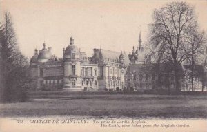 France Chantilly Chateau Vue prise du Jardin Anglais