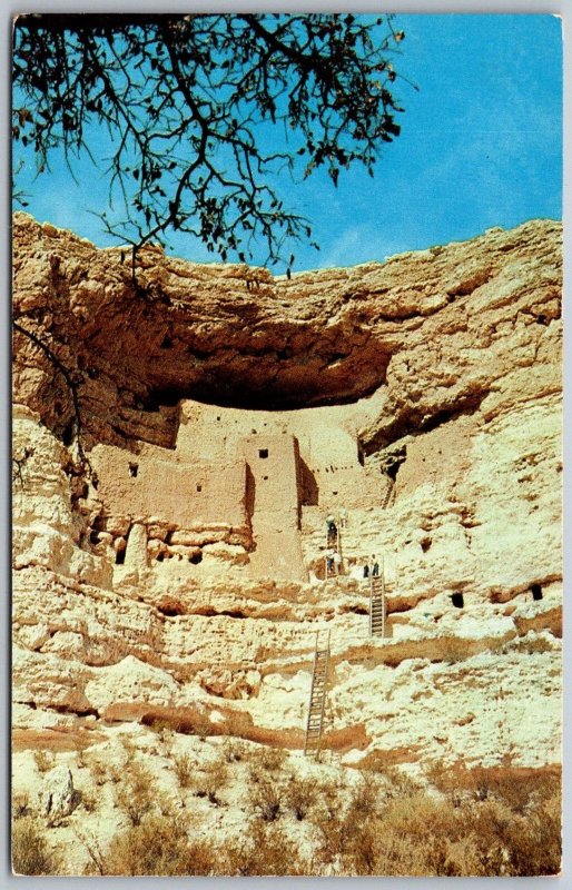 Montezuma Castle National Monument Arizona 1960s Postcard