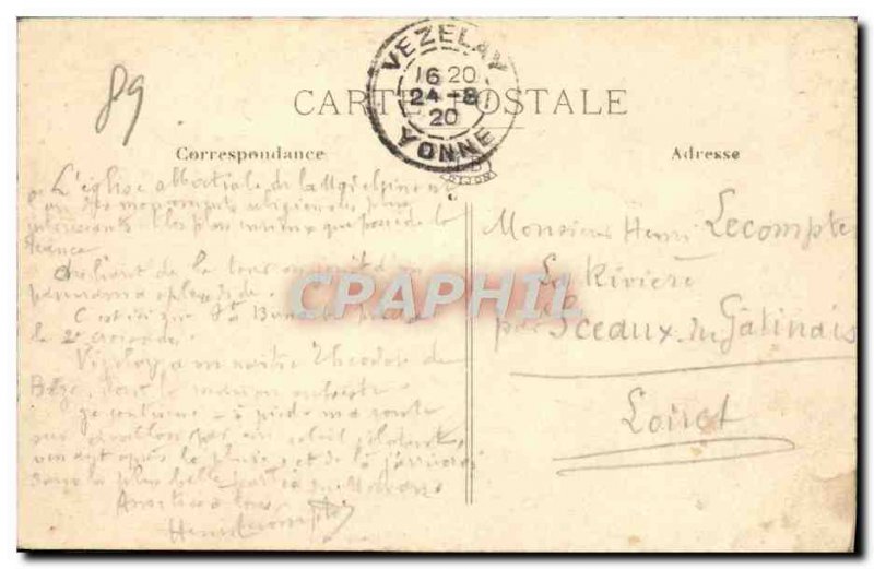 Postcard Old Vezelay Vue Generale