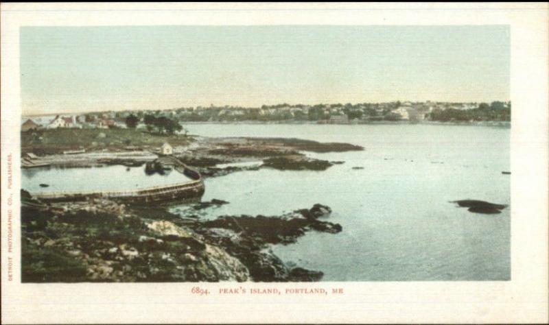 Peaks Island Portland ME c1900 Detroit Publishing Postcard