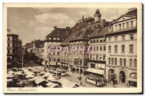 Postcard Old Tram Graz Hauptplatz