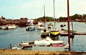 Maine Kennebunkport Waterfront With Boats