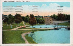 Wentworth Park Sydney Cape Breton NS c1940 Debert MPO Cancel Postcard H28