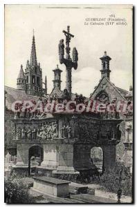 Old Postcard Guimiliau Finistere Calvary century XVI