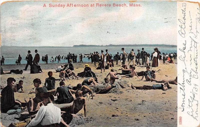 Massachusetts  Lynn, Revere Beach, A Sunday Afternoon