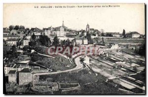 Old Postcard Avallon Vallee du Cousin General view taken of Morlande