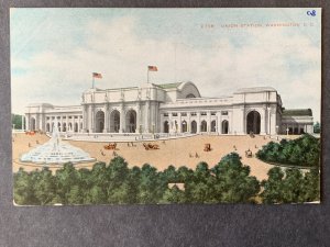 Union Station Washington D.C. Litho Postcard H1202083546