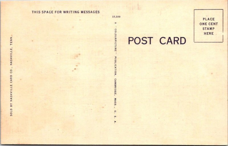 Nashville, TN Tennessee  WARD BELMONT COLLEGE FOR WOMEN  ca1940's Linen Postcard