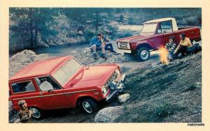 1971 Ford Bronco rugged Adventuresome four wheeler postcard 7718