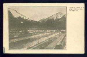 Fernie, British Columbia/B.C.,Canada Postcard, Coke Ovens, Town & Three Sisters