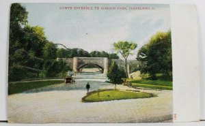 Cleveland Ohio Lowers Entrance to Gordon Park Glitter udb Postcard L20