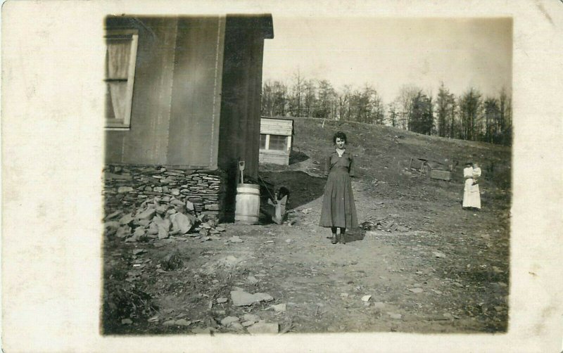 Postcard RPPC Hot Girl In A Bygone Era