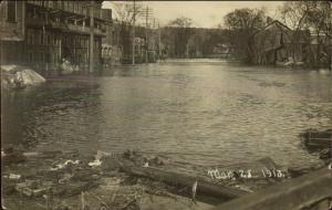 Dayton OH Area Flood March 28th 1913 Real Photo Postcard