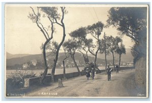 1912 Road Scene Ropallo Brussels Belgium Posted Antique RPPC Photo Postcard