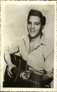 Elvis Presley w/ Guitar Celuloide Stars Real Photo Postcard c1950s-60s