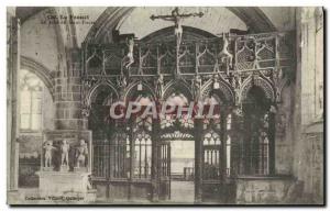 Old Postcard Le Faouet The Jube Saint Fiacre