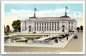 Vtg Delaware DE Wilmington New Castle County Public Buildings 1920s Postcard