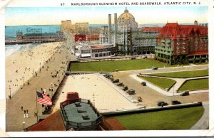 New Jersey Atlantic City Marlborough-Blenheim Hotel and Boardwalk Curteich