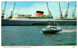 Seaspeed Hovercraft at Southampton , Steamer Pretoria Castle