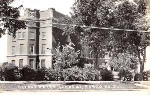 Fargo North Dakota Sacred Heart Academy Real Photo Antique Postcard K98701