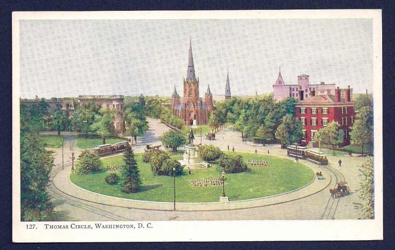 Thomas Circle Washington DC unused c1905