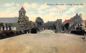 Woodlawn Cemetery Entrance Dayton Ohio #1 1910 postcard