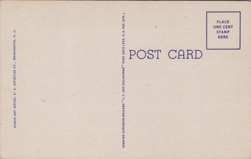 Capitol Plaza North Union Station Post Office Washington DC Linen Postcard D61