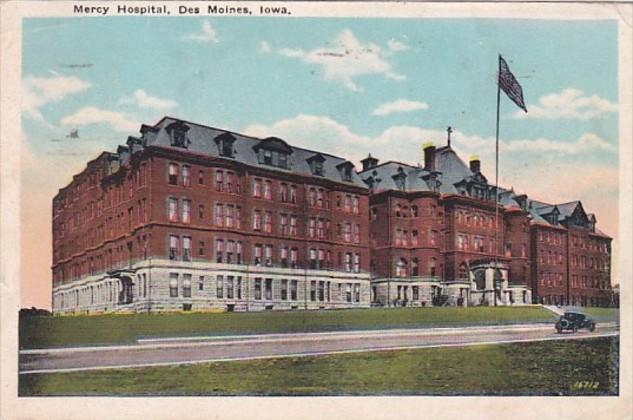 Iowa Des Moines Mercy Hospital 1929