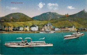 Germany navigation themed postcard Konigswinter paddle steamer