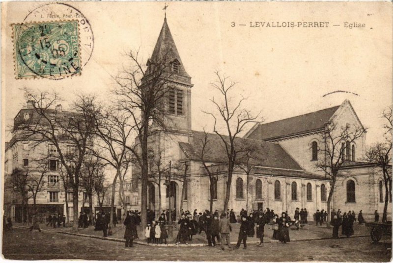 CPA Levallois Perret Eglise (1311102)