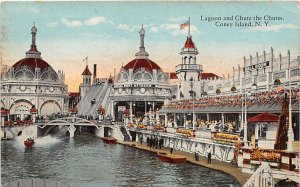 Lagoon and Chutes the Chutes Coney Island, NY, USA Amusement Park 1925 