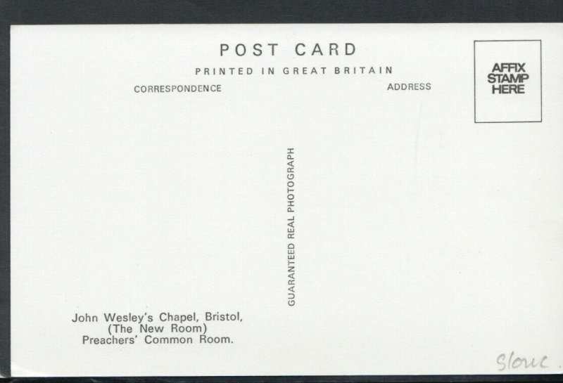 Bristol Postcard - John Wesley's Chapel - Preachers' Common Room   RS16247