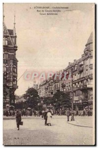 Postcard Old Dusseldorf Grafadolfatrasse Rue Adolphe Count Count Adolfstreet