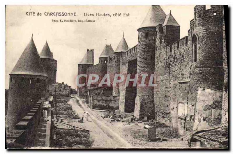 Postcard Old Cite Carcassonne Strings High East Coast