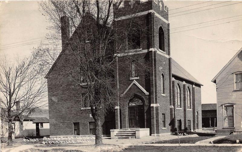 D59/ Scottville Michigan Mi Real Photo RPPC Postcard 1930 First ...