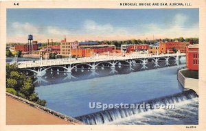 Memorial Bridge & Dam - Aurora, Illinois IL  