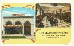 C-1950s Interior States Restaurant entrance Washington DC Teich roadside 10929