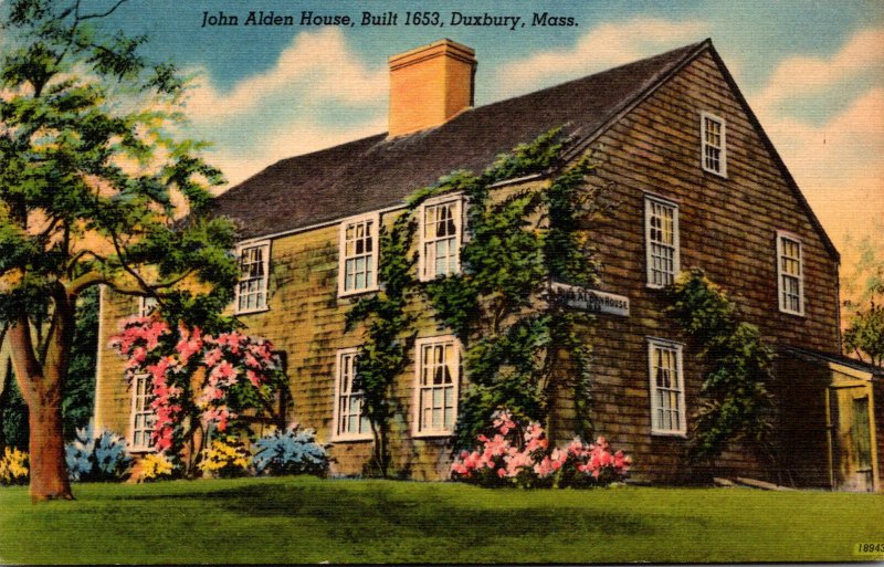 Massachusetts Duxbury John Alden House Built 1653
