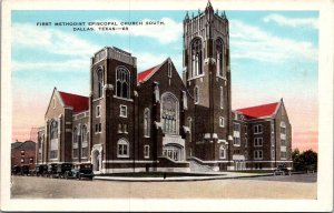 First Methodist Episcopal Church South, Dallas TX Vintage Postcard V43