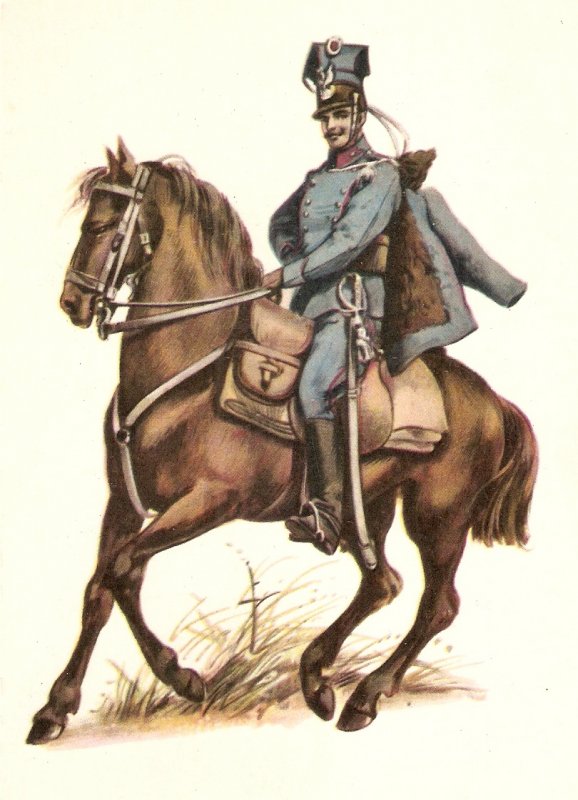 Polish Cavalryman. Vojsko Polskie Nice Polish postcard. Continental size