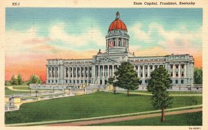 Vintage Postcard 1941 State Capitol Building Frankfort Kentucky K.Y. Structure