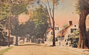 ESSEX CONNECTICUT STREET SCENE-COLLOTYPE PHOTO POSTCARD 1948 PSTMK