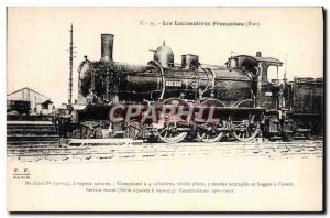 Postcard Old Train Locomotive Steam Machine 230,042 saturated