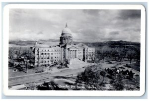 Boise Idaho ID Postcard RPPC Photo Idaho State Capitol Building c1930's Vintage
